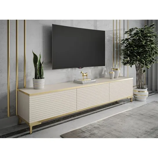 BOXED AMEINA TV STAND FOR TV'S UP TO 65" (2 BOXES)