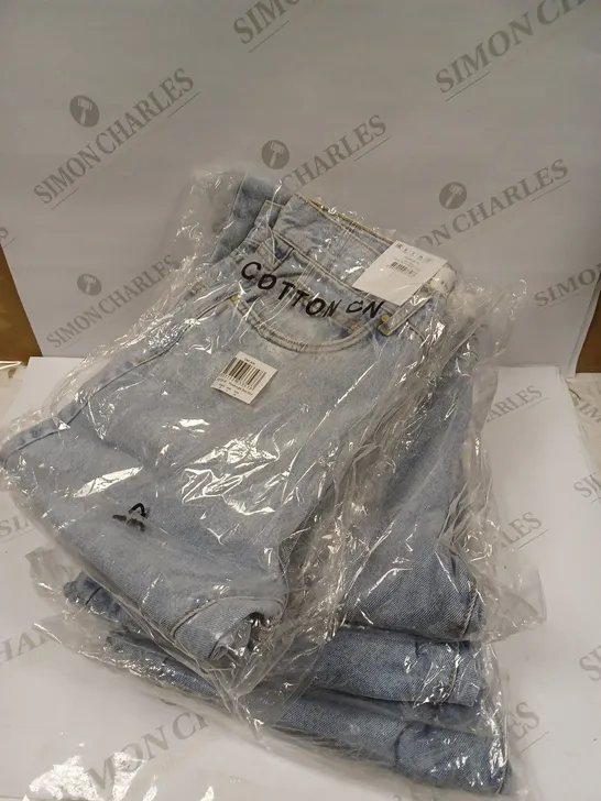 BOX OF APPROXIMATELY 6 COTTON ON DAD JEANS ROADKNIGHT BLUE - 8 