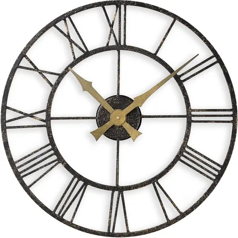 BOXED ORIAN 50CM WALL CLOCK IN BRONZE 