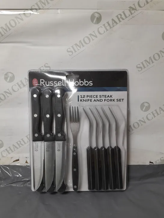 RUSSELL HOBBS 12 PIECE KNIFE AND FORK SET