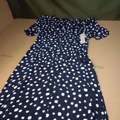 WOMENS RUCHED SIV SPOT DRESS SIZE 18