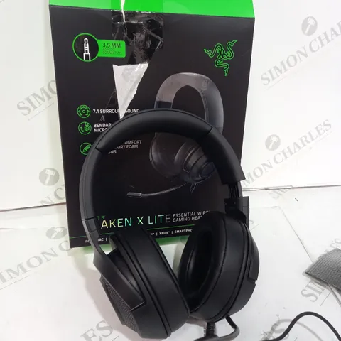 BOXED RAZER KRAKEN X LITE WIRED GAMING HEADSET - BLACK