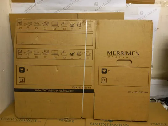PACK OF 10 MERRIMEN PACKAGING WINE BOXES WITH CARRY HOLES