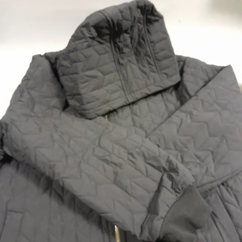 NUAGE LIGHTWEIGHT LONG CHEVRON PADDED JACKET WITH HOOD - 2XL