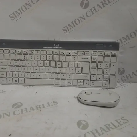 LOGITECH WHITE SLIM KEYBOARD