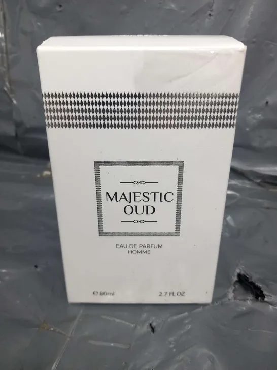 BOXED AND SEALED MAJESTIC OUD EAU DE PARFUM HOMME 80ML