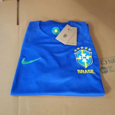 NIKE DRI-FIT BRASIL FOOTBALL TSHIRT - SIZE L