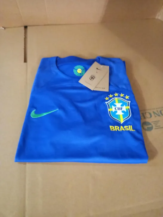 NIKE DRI-FIT BRASIL FOOTBALL TSHIRT - SIZE L