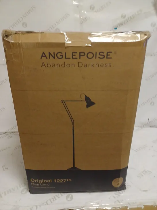 ANGELPOISE ORIGINAL 1227 FLOOR LAMP JET BLACK // COLLECTION ONLY