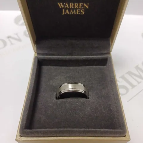 WARREN JAMES SILVER MEN'S BAND RING