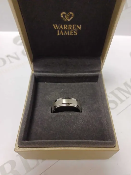 WARREN JAMES SILVER MEN'S BAND RING