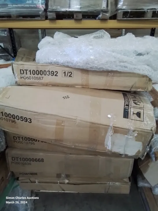 PALLET OF ASSORTED FLAT PACK FURNITURE PARTS