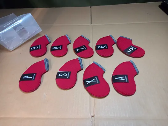 RAY COOK RED GOLF HEAD COVERS