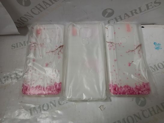 LOT OF APPROX 20 ASSORTED PHONE PROTECTIVE CASES IN VARIOUS PATTERNS & COLOURS	