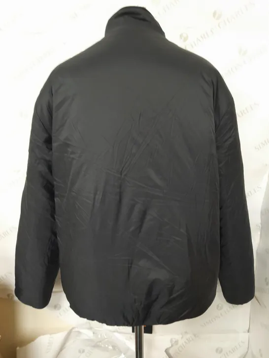 HOLLISTER BLACK PUFFER JACKET WITH INSULATED INSIDE - SIZE MEDIUM