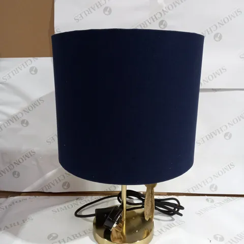 ALISON CORK PARROT TABLE LAMP - GOLD 