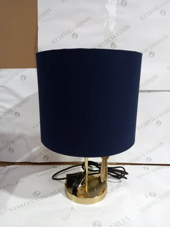 ALISON CORK PARROT TABLE LAMP - GOLD 