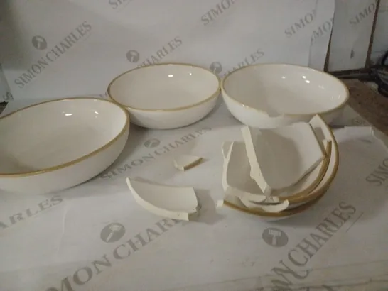 4 PC PASTA BOWLS WHITE RRP £44.99