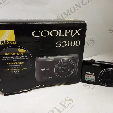 NIKON COOLPIX S3100 DIGITAL CAMERA 