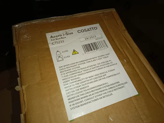 COSATTO BE KIND TO ANIMALS CAR SEAT AND ACORN I-SIZE BASE CT5233 - 2 BOXES