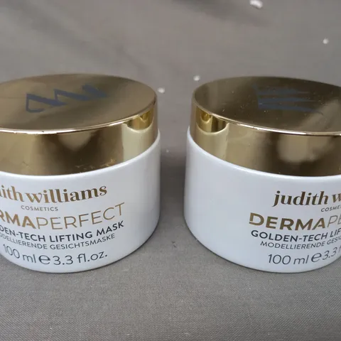 BOXED SET OF 2 JUDITH WILLIAMS DERMA PERFECT GOLDEN-TECH LIFTING MASK