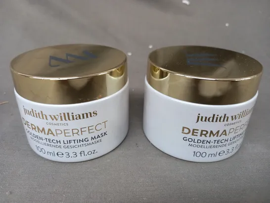 BOXED SET OF 2 JUDITH WILLIAMS DERMA PERFECT GOLDEN-TECH LIFTING MASK