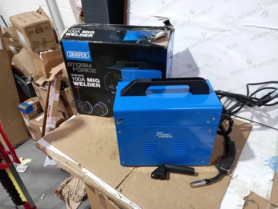 DRAPER STORM FORCE GASLESS 100A MIG WELDER