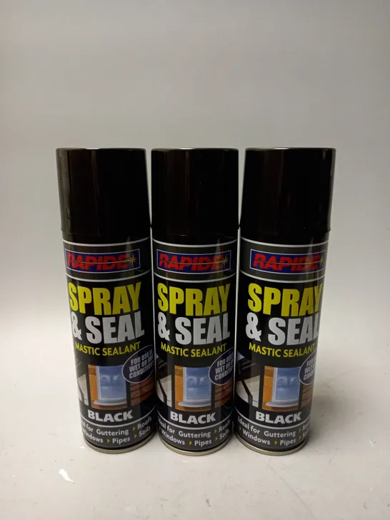 BOX OF 24 RAPIDE SPRAY & SEAL IN BLACK