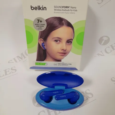 BOXED BELKIN SOUNDFORM NANO WIRELESS EARBUDS FOR KIDS