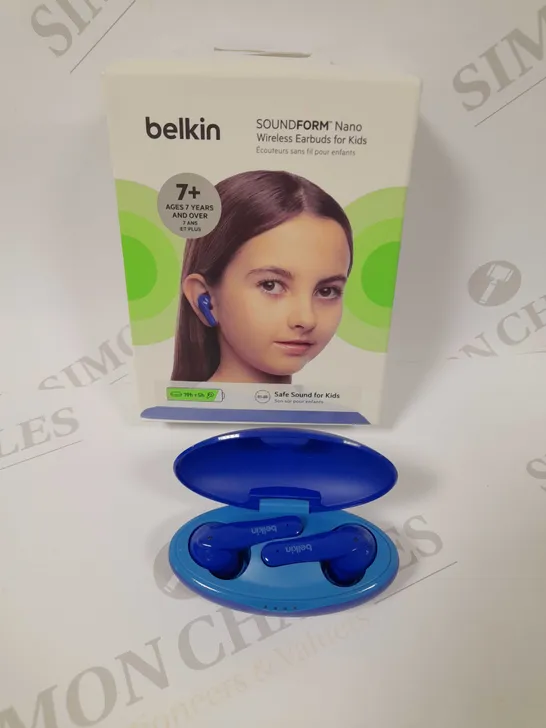 BOXED BELKIN SOUNDFORM NANO WIRELESS EARBUDS FOR KIDS