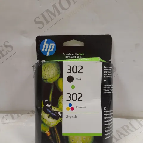 HP 302 BLACK AND TRI-COLOUR STANDARD YIELD INK COMBO PACK | X4D37AE (SEALED)