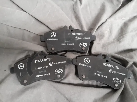 SET OF 3 MERCEDES BRAKE PADS MS 114K GGA19 