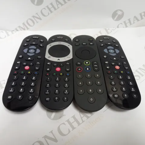 LOT OF 4 ASSORTED SKY REMOTE CONTROLS	