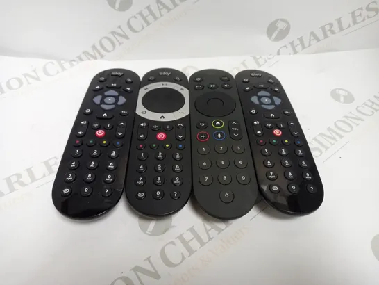 LOT OF 4 ASSORTED SKY REMOTE CONTROLS	