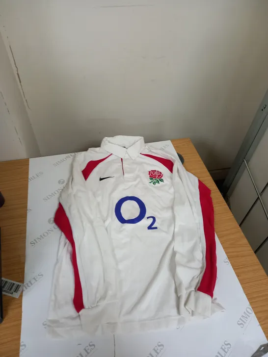 MENS ENGLAND RUGBY LONG SLEEVE TOP SIZE LARGE