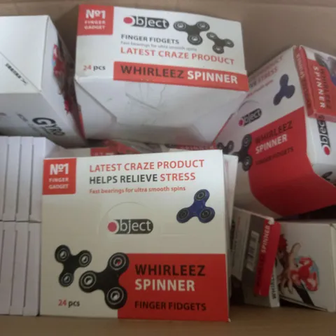 BOX OF APROX 100 FIDGET SPINNERS 