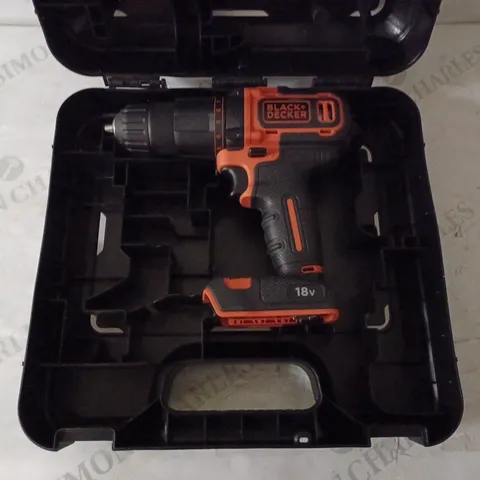 BLACK+DECKER 18 V CORDLESS 2-GEAR COMBI HAMMER DRILL POWER TOOL (BCD70051K)