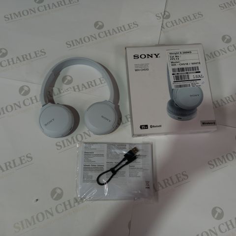 SONY WH-CH510 WIRELESS HEADPHONES WHITE