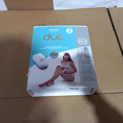 BOXED HOMEDICS DUO LUX PERMANENT HAIR REMOVAL SPECIAL SILK EDITION