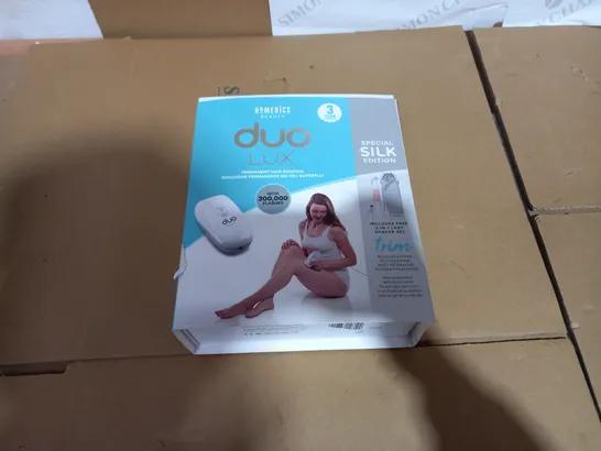 BOXED HOMEDICS DUO LUX PERMANENT HAIR REMOVAL SPECIAL SILK EDITION