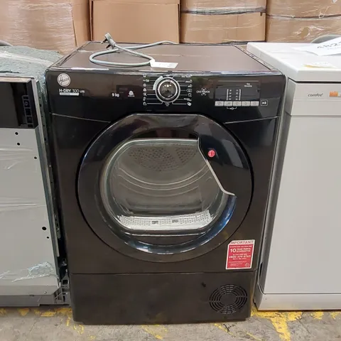 HOOVER HLEC9DGB FREESTANDING 9KG CONDENSER TUMBLE DRYER IN BLACK