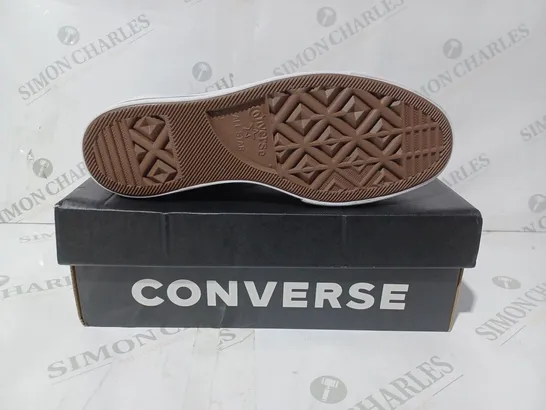 BOXED PAIR OF CONVERSE CANVAS SHOES IN BLACK UK SIZE 6.5