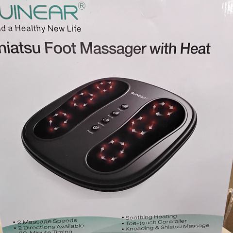 BOXED QUINEAR SHIATSU FOOT MASSAGER WITH HEAT 