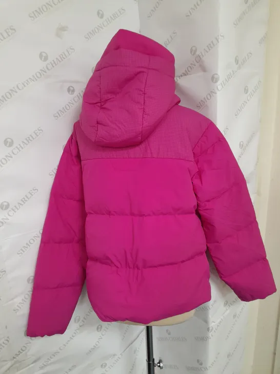 BERGHAUS PUFFED HOODED JACKET IN PINK SIZE 10