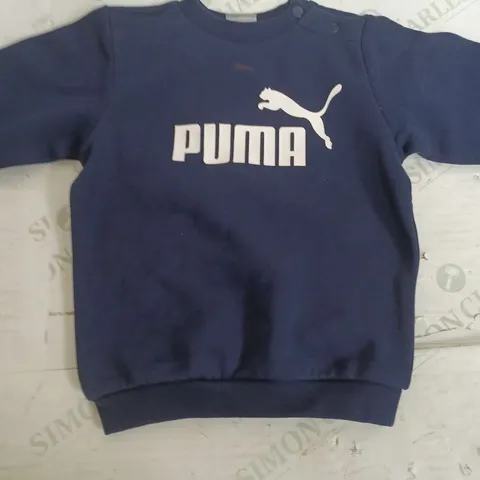 PUMA NAVY BLUE SWEATSHIRT - KIDS 12-18 MONTHS