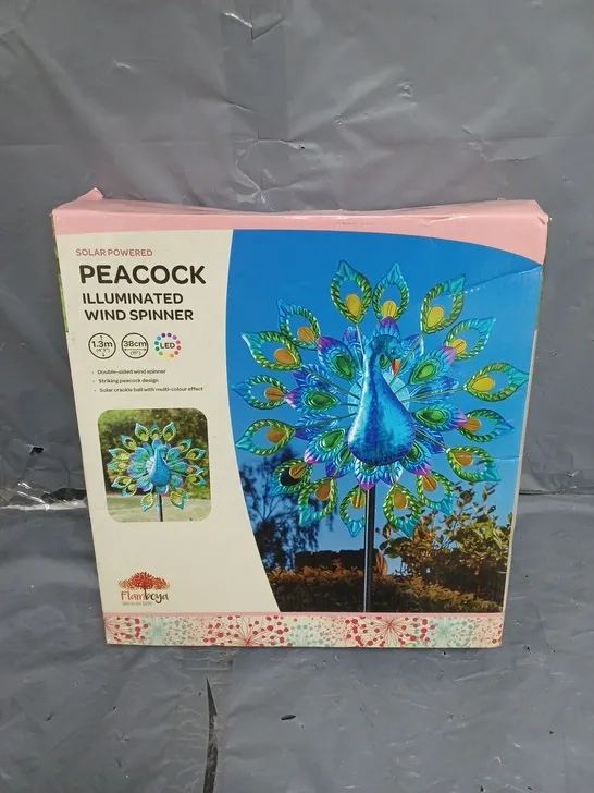 SMART SOLAR PEACOCK WIND SPINNER RRP £44.99