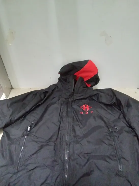 PACKAGED HUT MENS WATERPROOF JACKET - BLACK (UNSPECIFIED SIZE) 