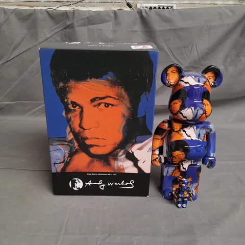 BEARBRICK - MUHAMMED ALI 100 & 400 ANDY WARHOL - COLLECTORS