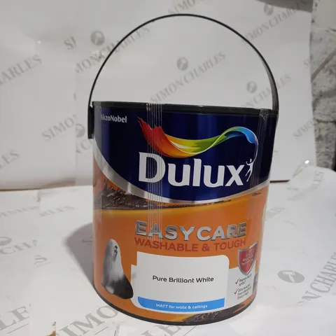 DULUX EASYCARE PURE BRILLIANT WHITE MATT EMULSION PAINT, 2.5L