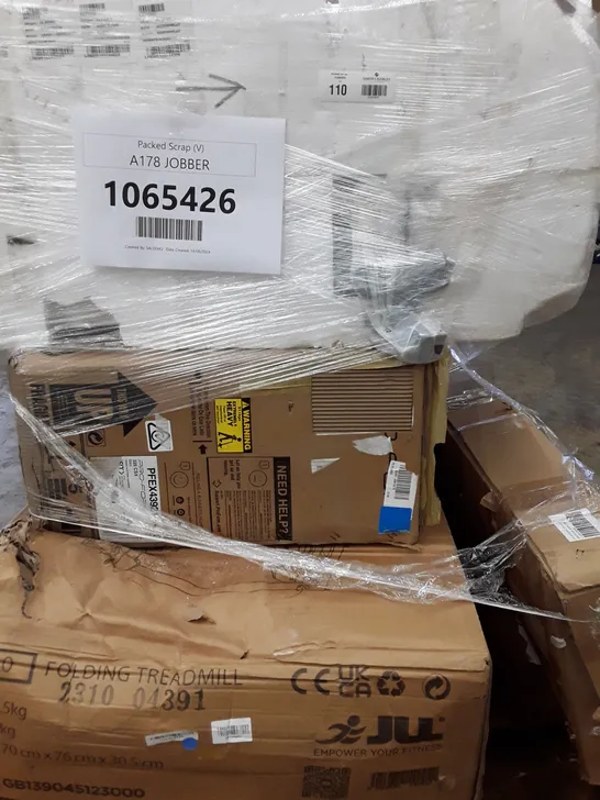 PALLET OF APPROXIMATELY 5 UNPROCESSED RAW RETURN HOUSEHOLD AND ELECTRICAL GOODS TO INCLUDE;